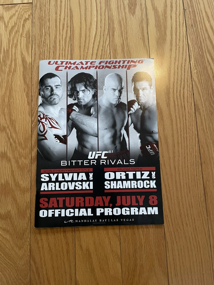 Rare Vintage UFC 61 Program. Shamrock VS Ortiz. Zuffa - Image 1 of 1