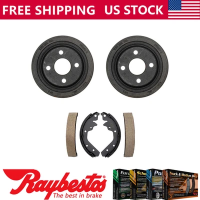 Rear Kit Brake Drums & Brake Shoes For 1983 Plymouth Scamp - Raybestos - Image 1 of 4