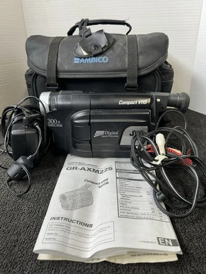 JVC gr-axm225u Compact VHS Video Camcorder TESTED WORKS WITH ACC A4 - Image 1 of 4