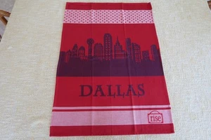 New Dallas TX Skyline Souvenir Towel by Rise of France - Picture 1 of 6