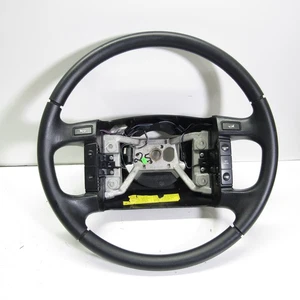 1992-1997 Ford F-150 F-250 F-350 Bronco Steering Wheel W/ Cruise Control Black - Picture 1 of 6