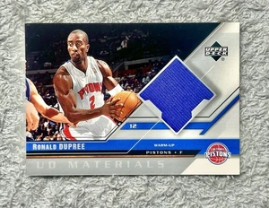 2005-06 Upper Deck Ronald Dupree #UDM-RD Patch (MEM) Detroit Pistons - Bild 1 von 2
