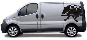 1 X 75CM SLED DOG SPIRIT HUSKIES VAN VINYL STICKERS DECALS SIBERIAN HUSKY DOGS  - Picture 1 of 1