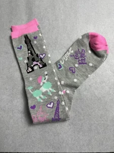 Justice Socks NWOT Paris Theme Girls Socks - Picture 1 of 3