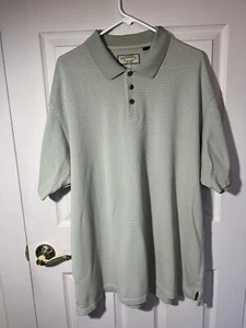 Polo vert rayé style Pusser’s Island golf business décontracté chemise taille XL - Photo 1/10