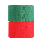 Weihnachtsband 2 Brötchen 50mm breit rot grün Geschenkband