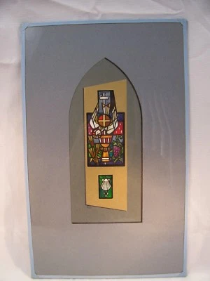 Pieza de tinta de vitral cristiana 3D Espíritu Santo de C. Schattauer Foto 1 de 4