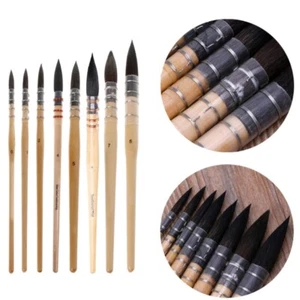Handmade Squirrel's Hair Artist Watercolor Paint Brush For Watercolor Art Supply - Picture 1 of 19