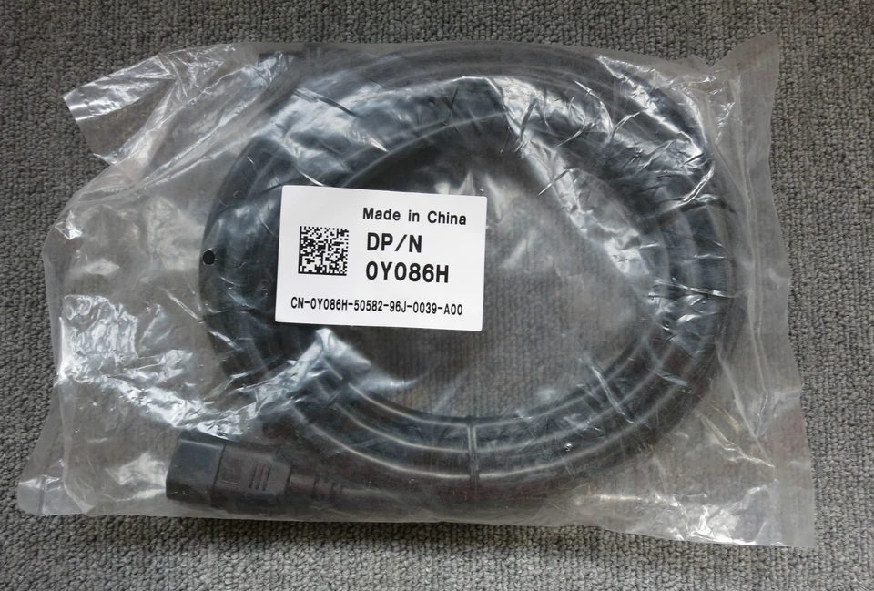 Dell Y086H New Sealed Poweredge Powervault C13 To C14 13FT Power Cord - Image 1 of 1