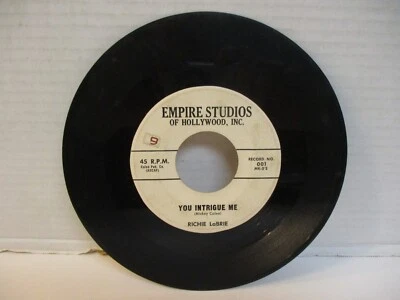 B430: Richie LaBrie "You Intrigue Me" Empire Studios of Hollywood 001 Pop G+ Foto 1 de 2
