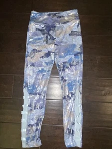 Girls Size 12 Justice CXJ Blue, Silver, Navy Leggings - Picture 1 of 3