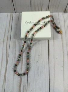 Coldwter Creek Multistone Jasper Bead Necklace - Picture 1 of 13