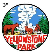 Yellowstone National Park~Montana~USA~Embroidered Patch~3" Round~Iron or Sew On