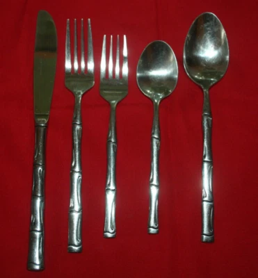 Stanley Roberts CITADEL Stainless Bamboo Rogers Co Silverware CHOICE Flatware - Image 1 of 4
