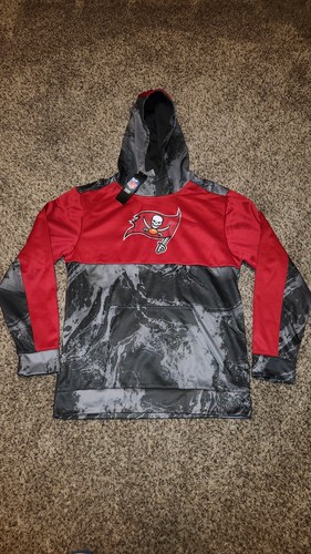 VETEMENTS TAMPA BAY BUCCANEERS PULLOVER FELPA CON CAPPUCCIO YOUTH XL (18 20) NFL TEAM APPAREL NUOVO