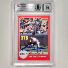 Wally Joyner autograph signed 1986 Star Red #3 RC rookie Angels BAS BGS 10 auto