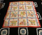 Vtg Muppet Babies Baby Blanket Crib Comforter Jim Henson Sesame Street Quilt