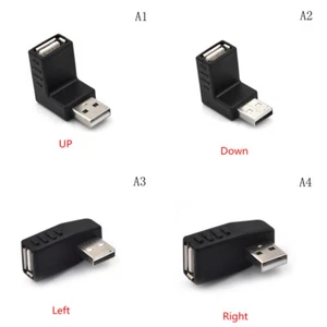 USB 2.0 Male to Female Angled Adaptor L Shaped Extension Connector S..x - Photo 1 sur 10