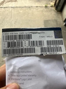 Intel Core i7-3820 3.6GHz 4-Core CPU Processor LGA2011 Socket ___ SR0LD - Picture 1 of 1