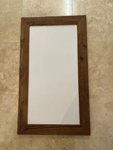 Cotton Primed Canvas Panel 16 3/4" x 33" with Frame Made of Old Cedar Wood - Picture 1 of 7