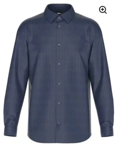 Maßgeschneidert Marineblau Eis Langarm Kleid Freizeit 4 Wege Stretch Medium Ausgefallen - Bild 1 von 10