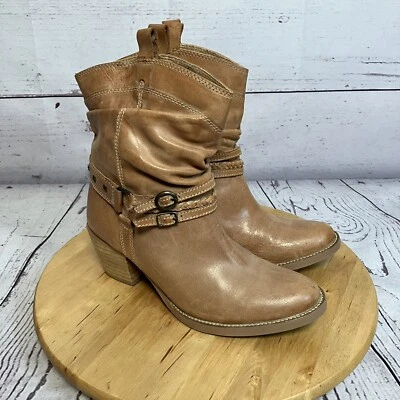 Steve Madden Botas Mujer 10 Curtidores Vaquero Western Botín Rancho Cuero Foto 1 de 4