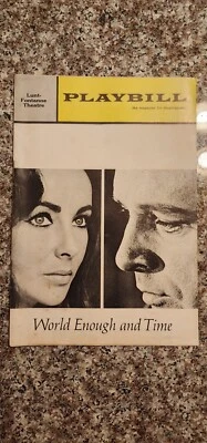 RARE 1964 Elizabeth Taylor's REAL BROADWAY DEBUT "World Enough And Time" 1 SHOW! - Image 1 of 4