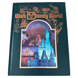 1986 Walt Disney World Souvenir Book 15th Anniversary 144p Hardcover Green VG+ - Picture 1 of 10