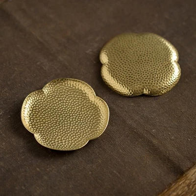  Round Tray Decorative Chinese Tea Coasters Cup Holder Display Stand - Image 1 of 4