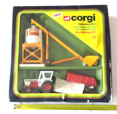 Vintage 1978 Corgi Agricultural Set No. 42 with Tipper Trailer Silo ** RARE ** - Image 1 of 4