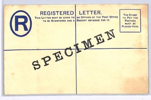MAURITIUS KGV Unused Postal Stationery 12c SPECIMEN Registered Envelope XK188 - Picture 1 of 12