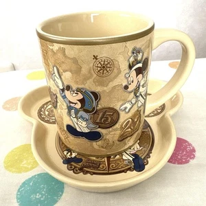 Tokyo Disney Sea Mug and Saucer Set 20th Anniversary Mickey Mouse Tableware - Picture 1 of 24