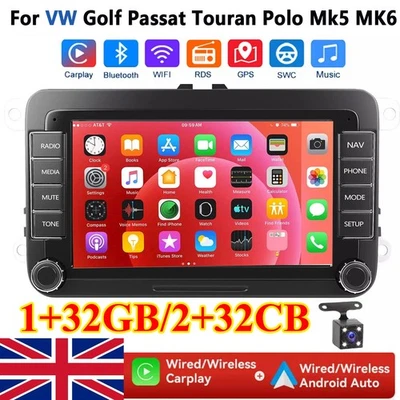 Apple CarPlay For VW POLO *2009 - 2014* 100% PLUG & PLAY Car Stereo Upgrade+Cam - Image 1 of 4