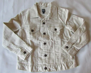 Gap Tan Kids Icon Khaki Stretch Cotton Denim Jacket - Boy's Size Medium 8 - New - Picture 1 of 11