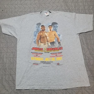 Vintage Roy Jones Jr Vs Julio Gonzalez Boxing T-Shirt Size XL 2000’s Top Rank - Picture 1 of 9