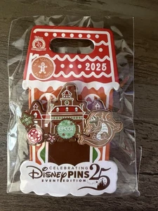 2025 Disney Parks Epcot Weihnachten Lebkuchen Feiertag Figur LE 3500 Pin - Bild 1 von 1