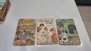 3 x Vintage Ladybird books, 563 series, Nursery Rhymes, Helping at Home, puppies - Picture 1 of 3