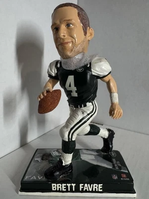 BRETT FAVRE #4 NEW YORK JETS 7.5" TALL BOBBLEHEAD RARE ONLY 2008 MADE - Image 1 of 2