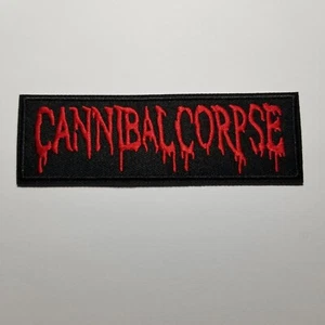 Cannibal corpse     Logo  embroidered  IRON ON , OR SEW  PATCH - Picture 1 of 1