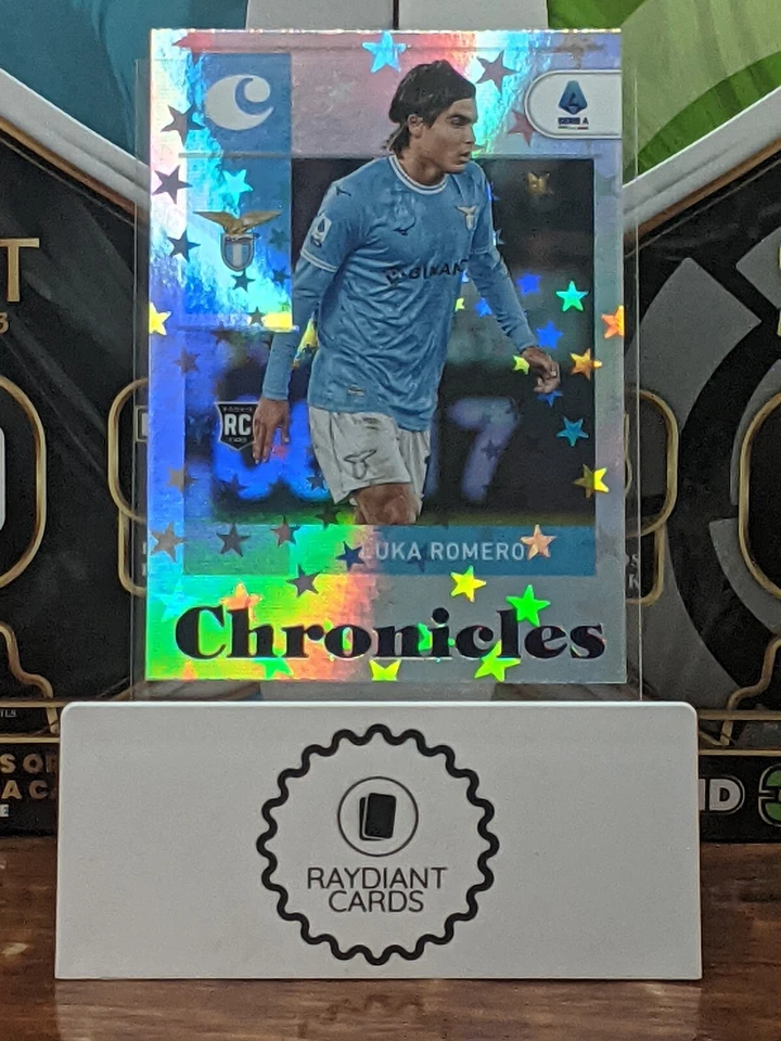 2022-23 Serie A Chronicles LUKA ROMERO #13 Purple Astro Prizm RC SS LAZIO - Image 1 of 1