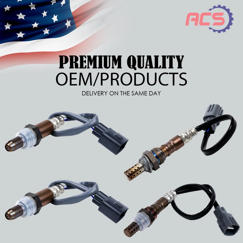 4X Upstream & Downsteam Oxygen O2 Sensor OEM For Toyota Tacoma 234-4624 234-9050