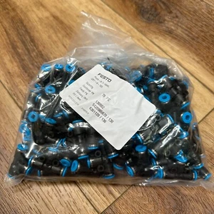 79PCS FESTO Push-in T-connector plug QST-4-100 130802 153128 Outer diameter 4mm - Picture 1 of 4
