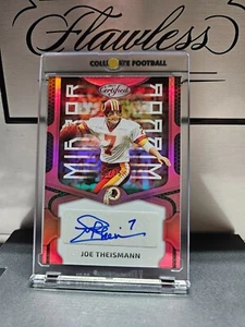 2023 Panini Certified Mirror Signatures Joe Theismann SP Pink Holo Mirror #25/75 - Picture 1 of 2