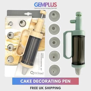 GEM+ | Pluma para Tuberías Decoración de Pasteles con 6 Boquillas/Puntas - Decoración de Glaseado Premium - Imagen 1 de 7