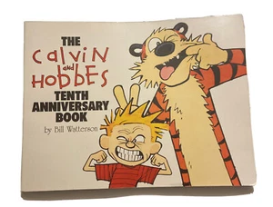 The Calvin and Hobbes Tenth Anniversary Book Bill Watterson 1990 Vintage - Picture 1 of 9