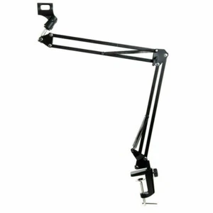 Micrófono de suspensión de micrófono de montaje de escritorio flexible de estudio de 1 m soporte de brazo de tijera - Imagen 1 de 3