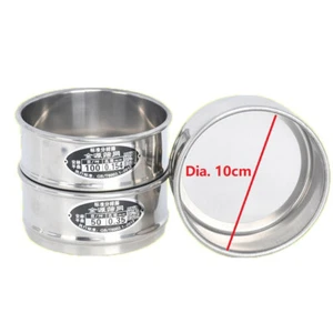4in Integrated Lab Test Sieve Stainless Metal Mesh Filter Dia 10cm Various Mesh - Picture 1 of 10