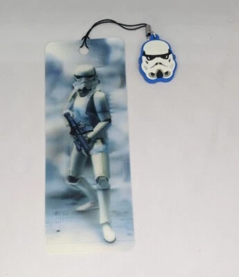 Star Wars Stormtrooper 3D Bookmark Multi-Color with Charm Foto 1 de 2