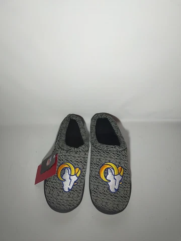 NFL LA Rams Logo on Mesh Slide Slippers Size Men S 7-8 by FOCO Cover