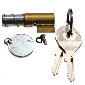 Handlebar lock complete 2 keys spring retaining plate Tomos Gilera EC1 Kreidler - Picture 1 of 13